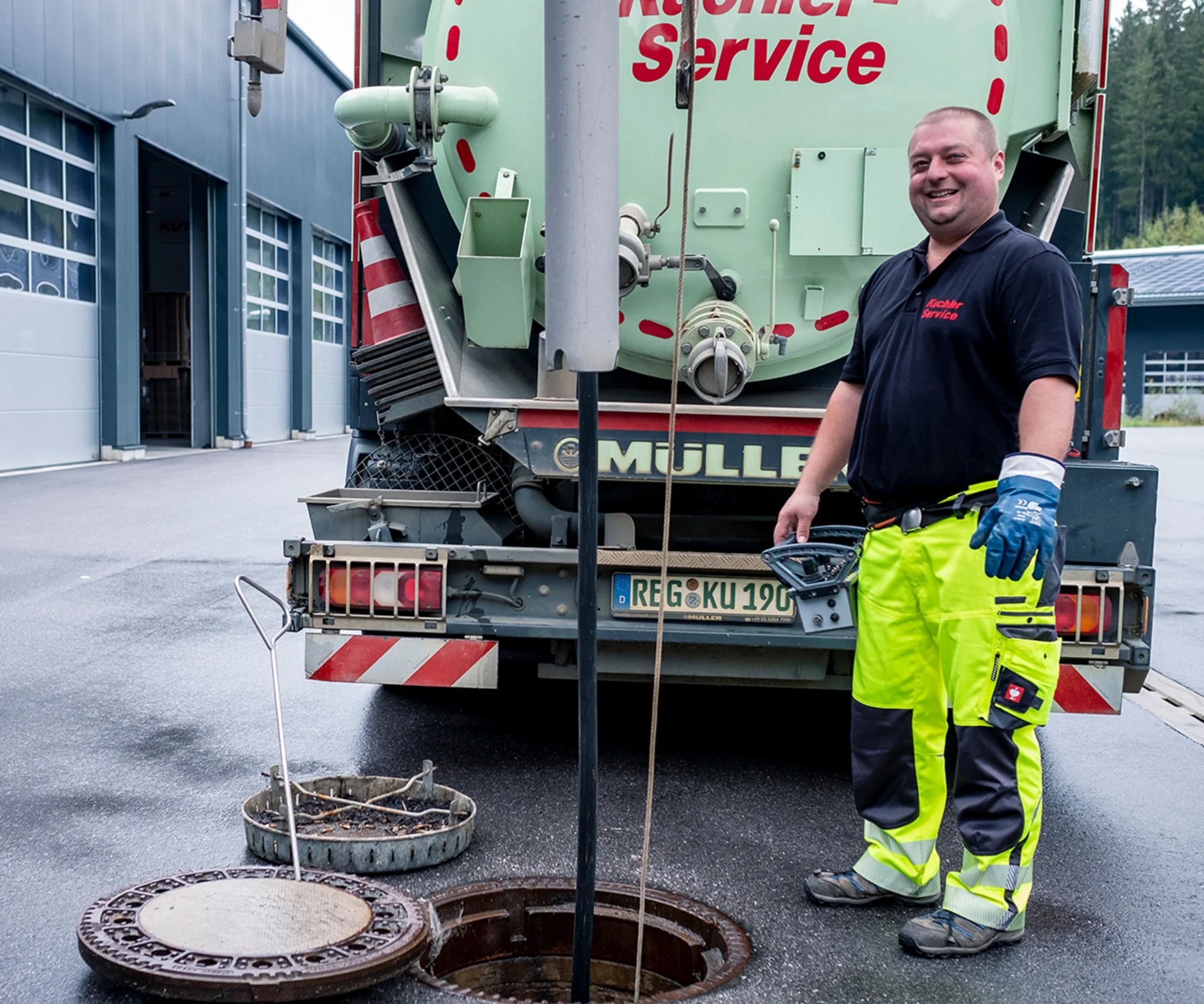 Kanalreinigung von Kanälen und Schächten in Witzmannsberg